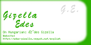 gizella edes business card